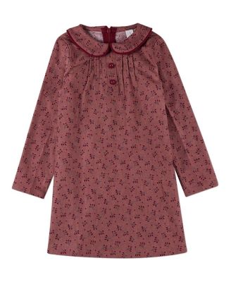 Little Girls 4- 12 Berry Printed Dress