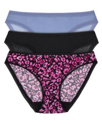 Women's Mesh Hip Bikini Underwear 3 Pack 3202P3