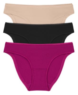 Women's Cotton Hip Bikini Panty, Pack of 3 1402P3