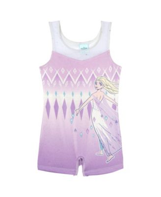 Little Girl's (5-8 ) Sleeveless Gymnastics One Piece Romper