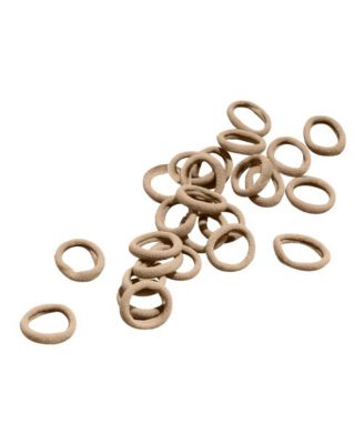 No Snag Braid Ends - Seamless Nylon and Spandex Hair Ties for Braids - No-Snag Gentle Hold Design - 25 Pack, Blonde