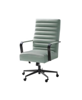 Anagrace Martha Modern Industrial Simple Assemble Faux Leather Swivel Tilting Office Chair with High Back