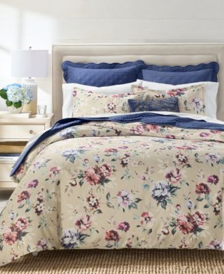Ophelia Floral 3-Piece Duvet Cover Set, Full/Queen