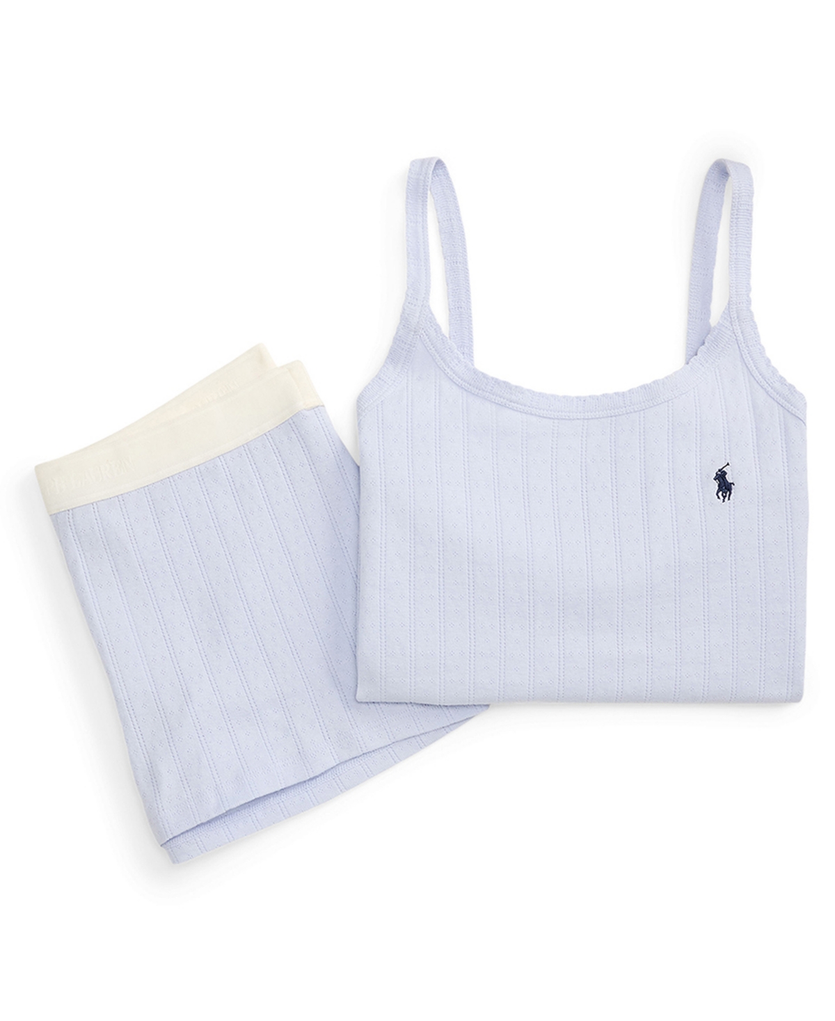 Polo Ralph Lauren Women's Cotton Cami Top & Shorts, 2-Piece Pajama Set