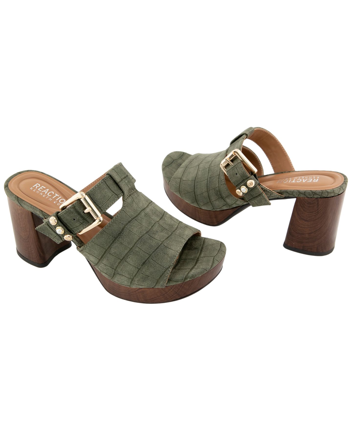 Женские сандалии Kenneth Cole Reaction Rumson Platform Dress Sandals, цвет: Зелёный — фото 7
