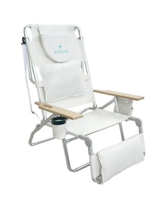 Deluxe 3N1 Lightweight Outdoor Lawn Beach Lounge Chair with Footrest