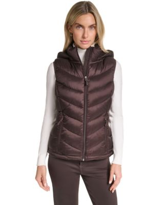 Women's Packable Hooded Puffer Vest