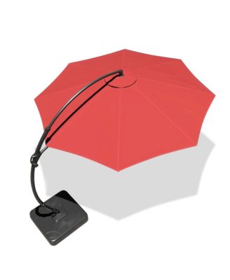  Offset Umbrella With Base Cantilever Patio Umbrella,Versatile Deck and Garden Umbrella,UV Protection Canopy Weather Resistant