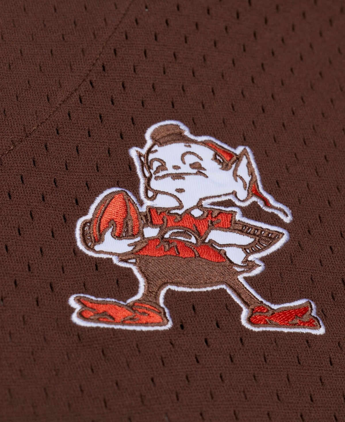 Mitchell & Ness Men's Brown Cleveland Browns Head Coach Mesh Full-Button Fashion Jersey