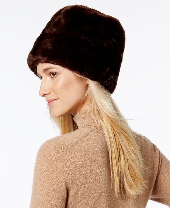 Macys womens clearance fur hats