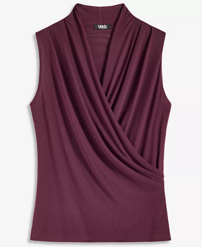 Women's Mesh Surplice Tank - thumbnail 6