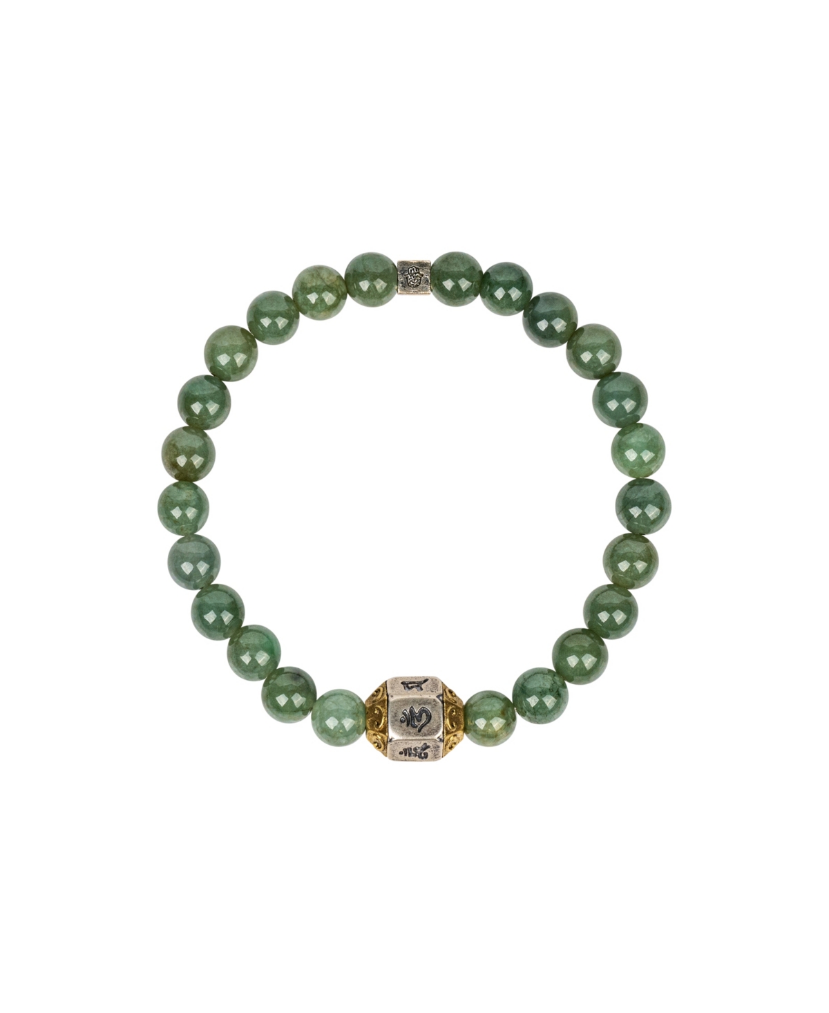 Karma and Luck Words of Wisdom - Jade Mantra Bracelet