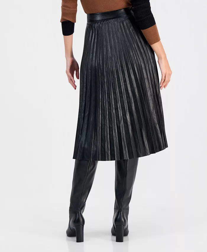 Women's Pleated Midi Skirt - thumbnail 3