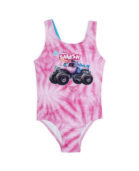 Купальники Monster Jam Girls Sparkle Smash One Piece Bathing Suit UPF 50+