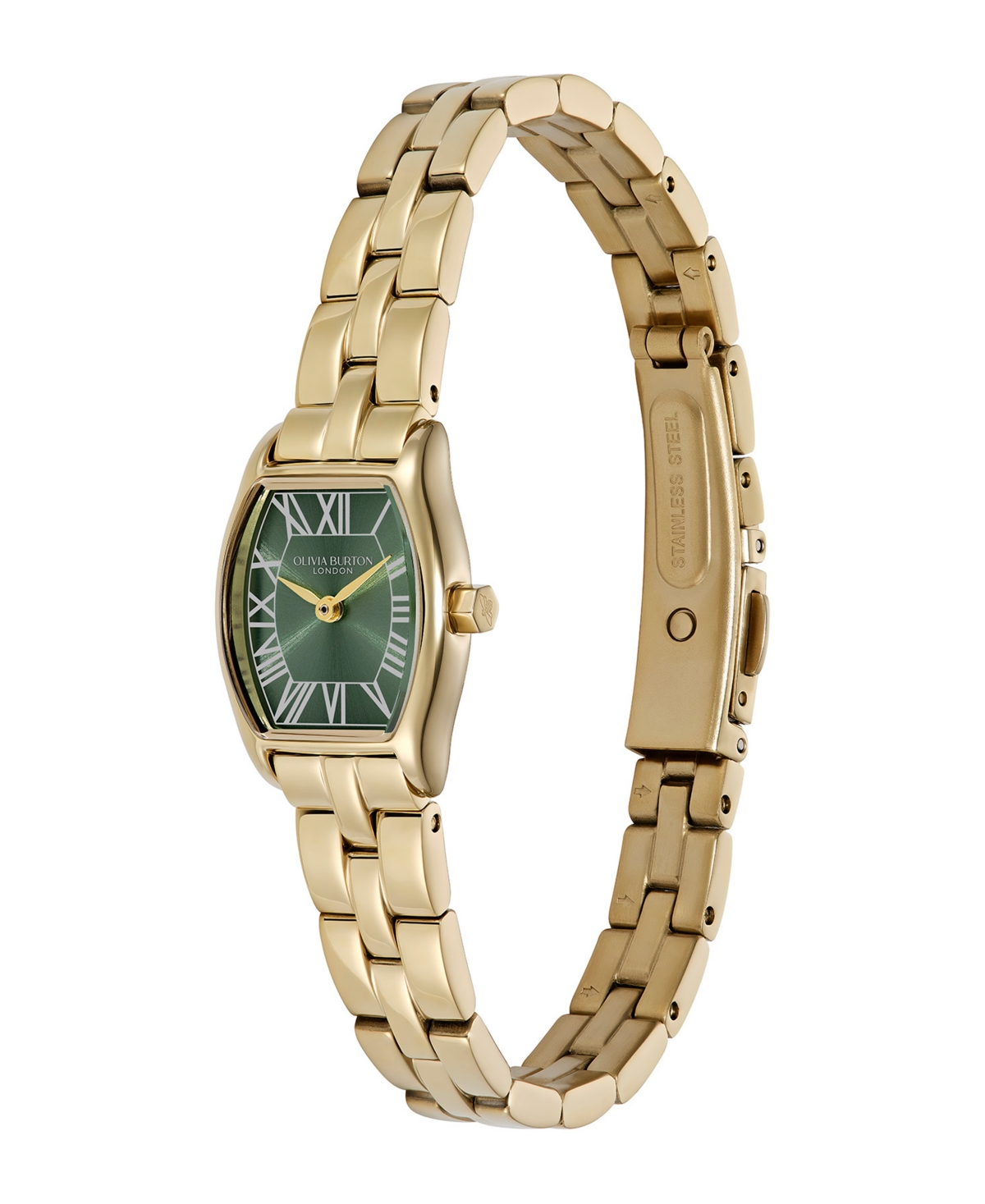 Olivia Burton Women's Cambridge Gold-Tone Stainless Steel Bracelet Watch 17.7mm