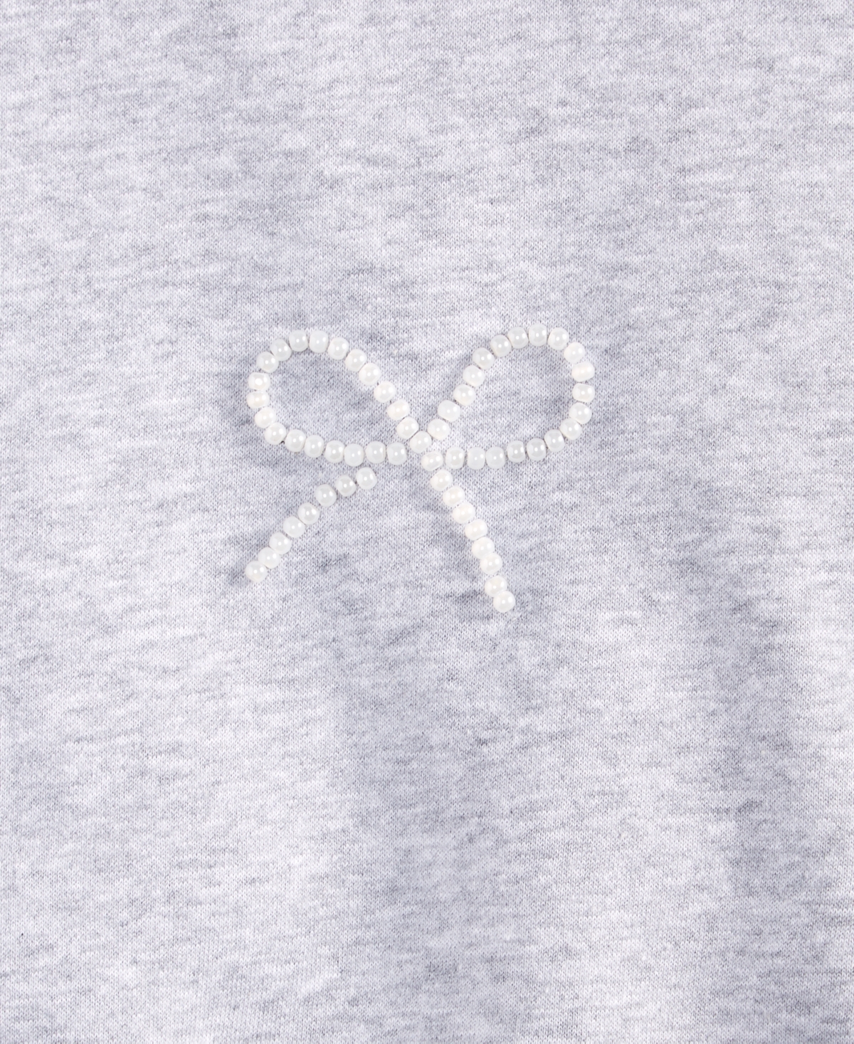 With Jules Girls' 7-16 Mini Imitation Pearl Bow Crewneck Sweatshirt