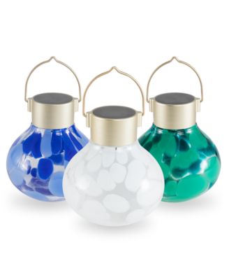 Solar Tea Lantern Multi-Colored 3-pack