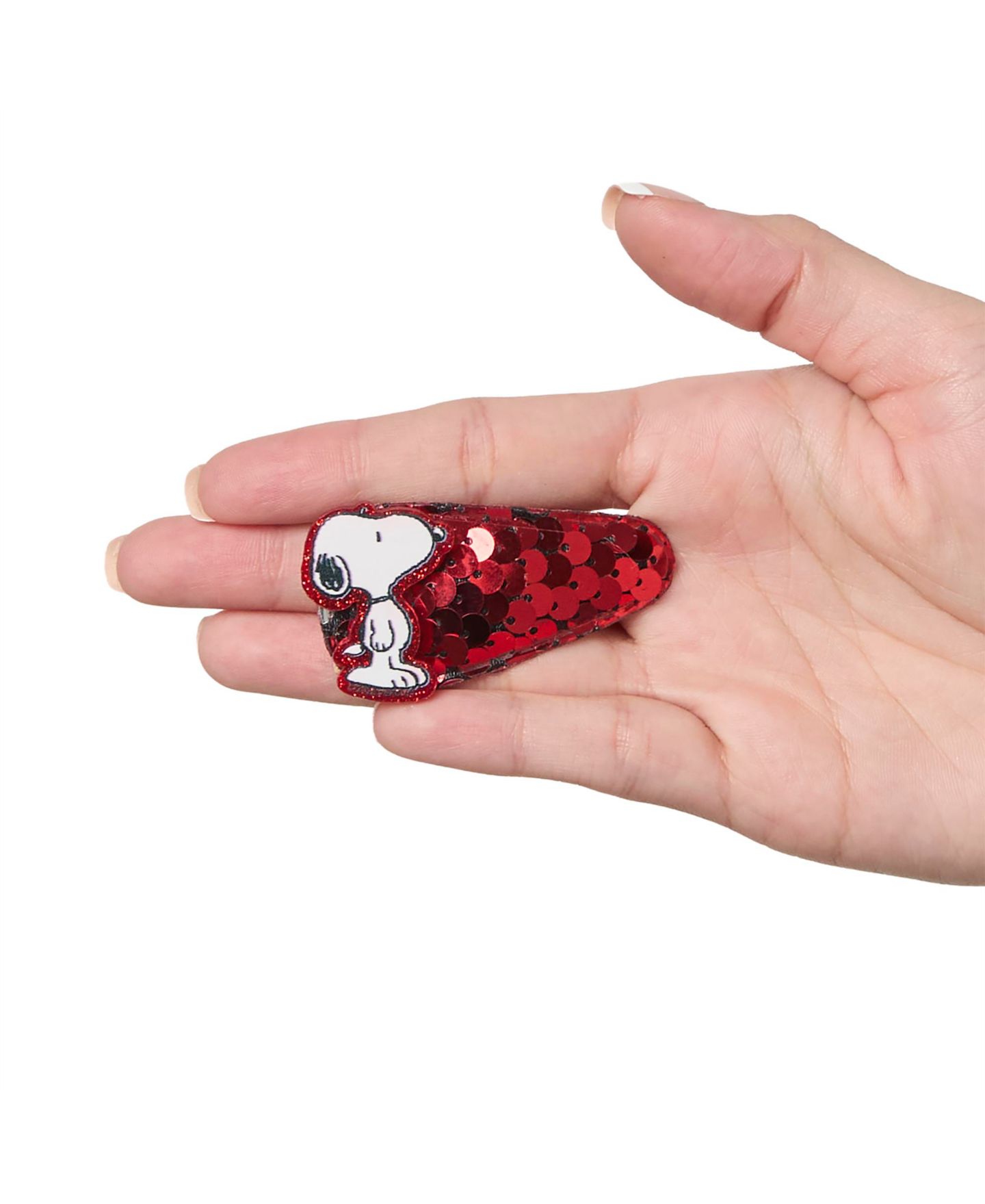 Детские аксессуары для волос Peanuts Snoopy and Woodstock Sequin Snap Back Hair Clips 8-Piece Set Official License, Gifts, Snoopy Things, цвет: Разноцветный — фото 3