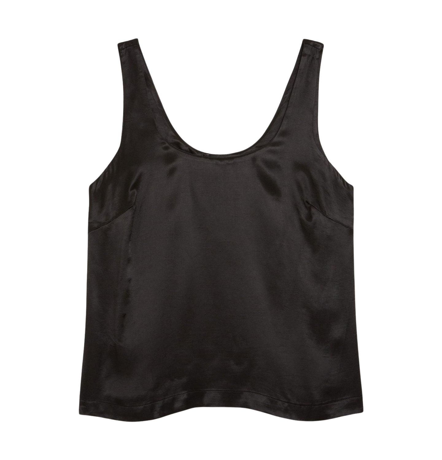 Женский топ Karen Millen Satin Cami Top, цвет: Чёрный — фото 4