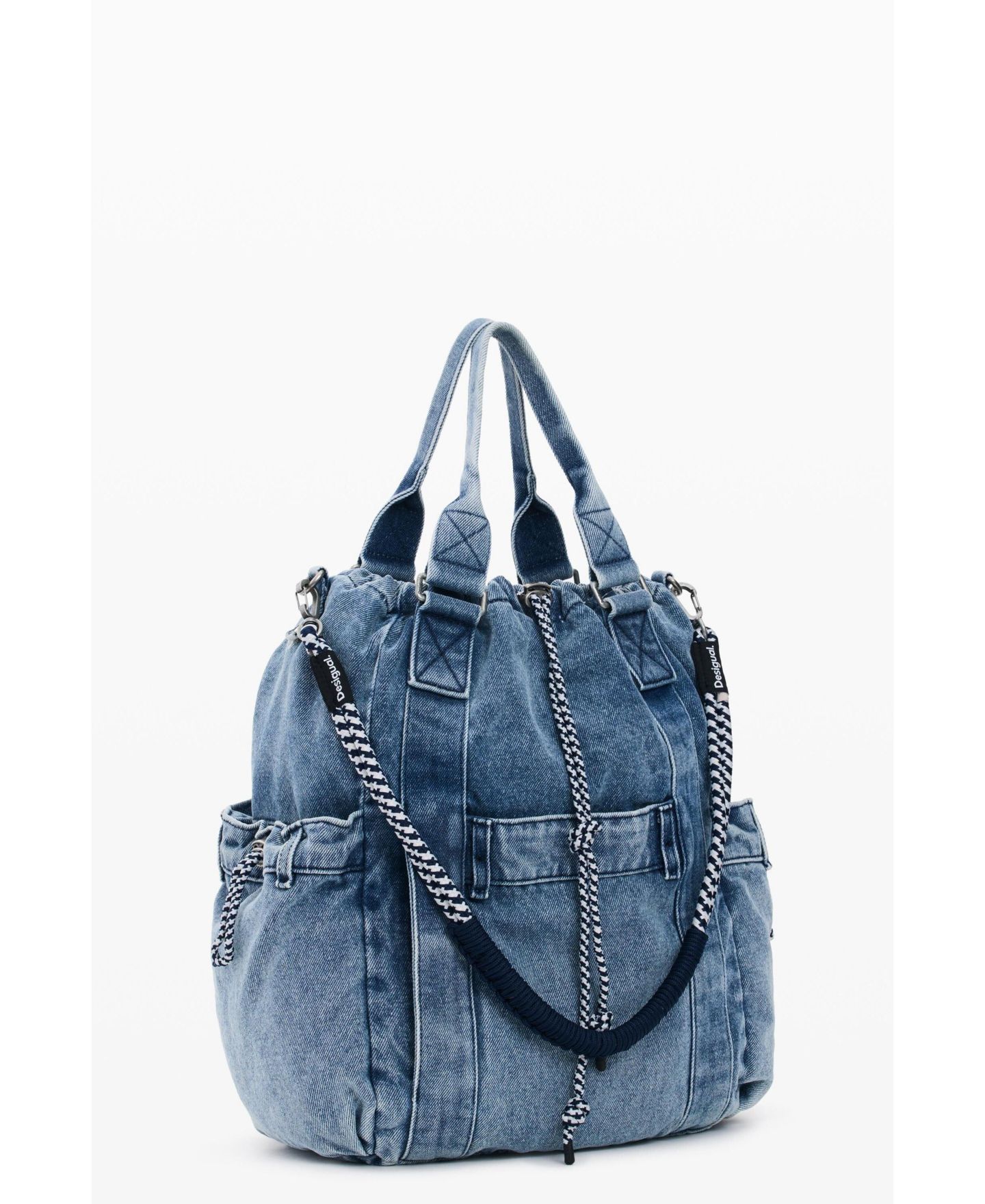 Рюкзак Desigual Large denim, цвет: Светлый синий — фото 3