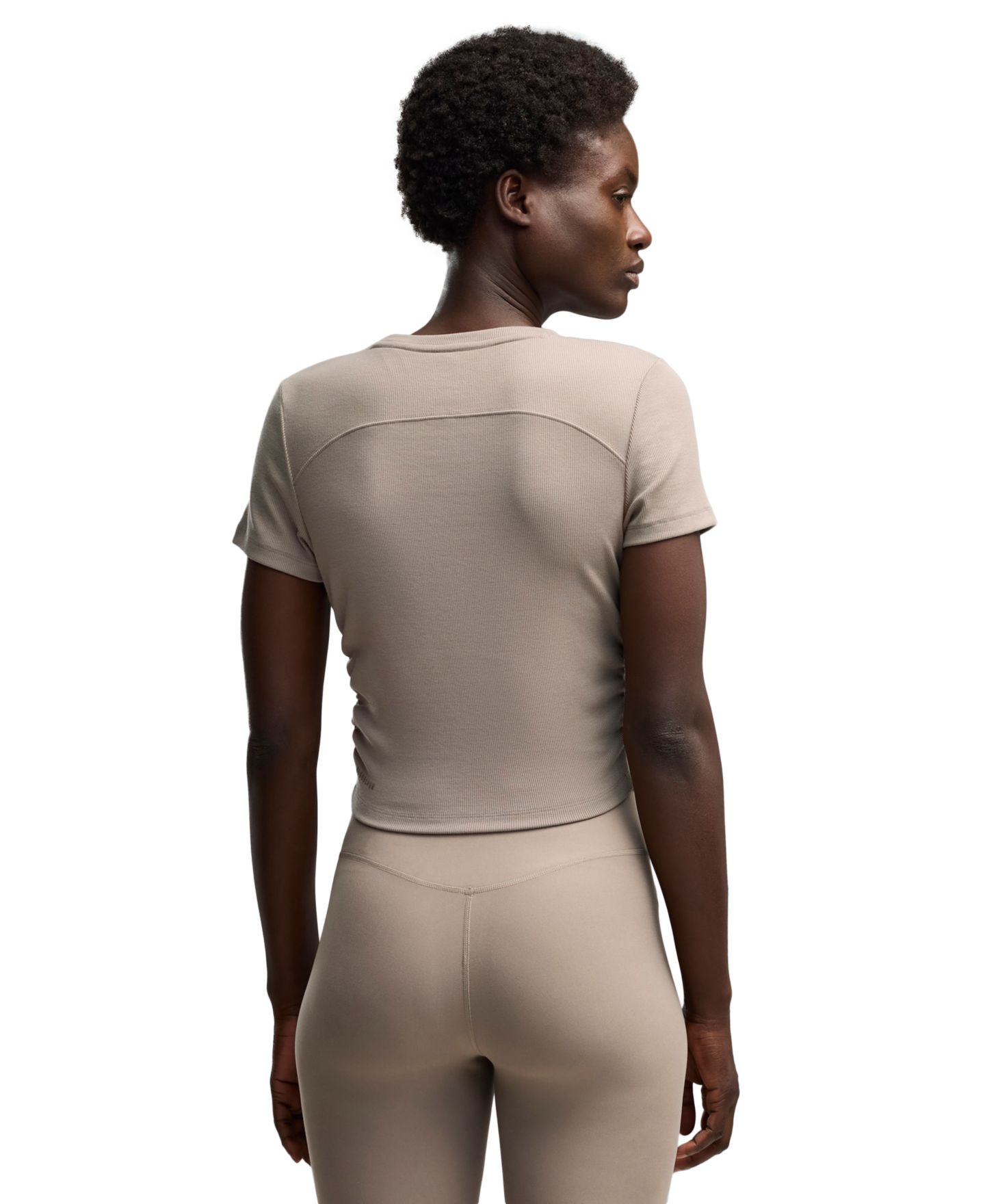Женская футболка PUMA Tight-Fit Rib, цвет: Серый — фото 3