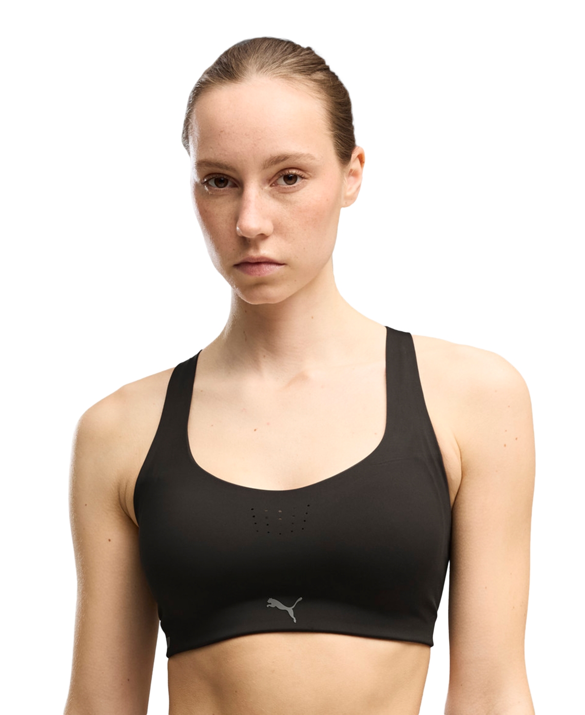 Puma Women's Scoop Neck Sports Bra - Puma Black