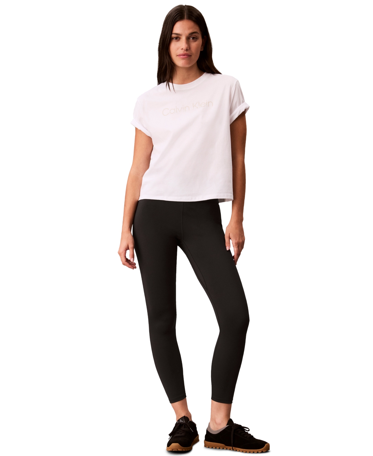 Calvin Klein Performance Women's Double Logo High Hip T-Shirt