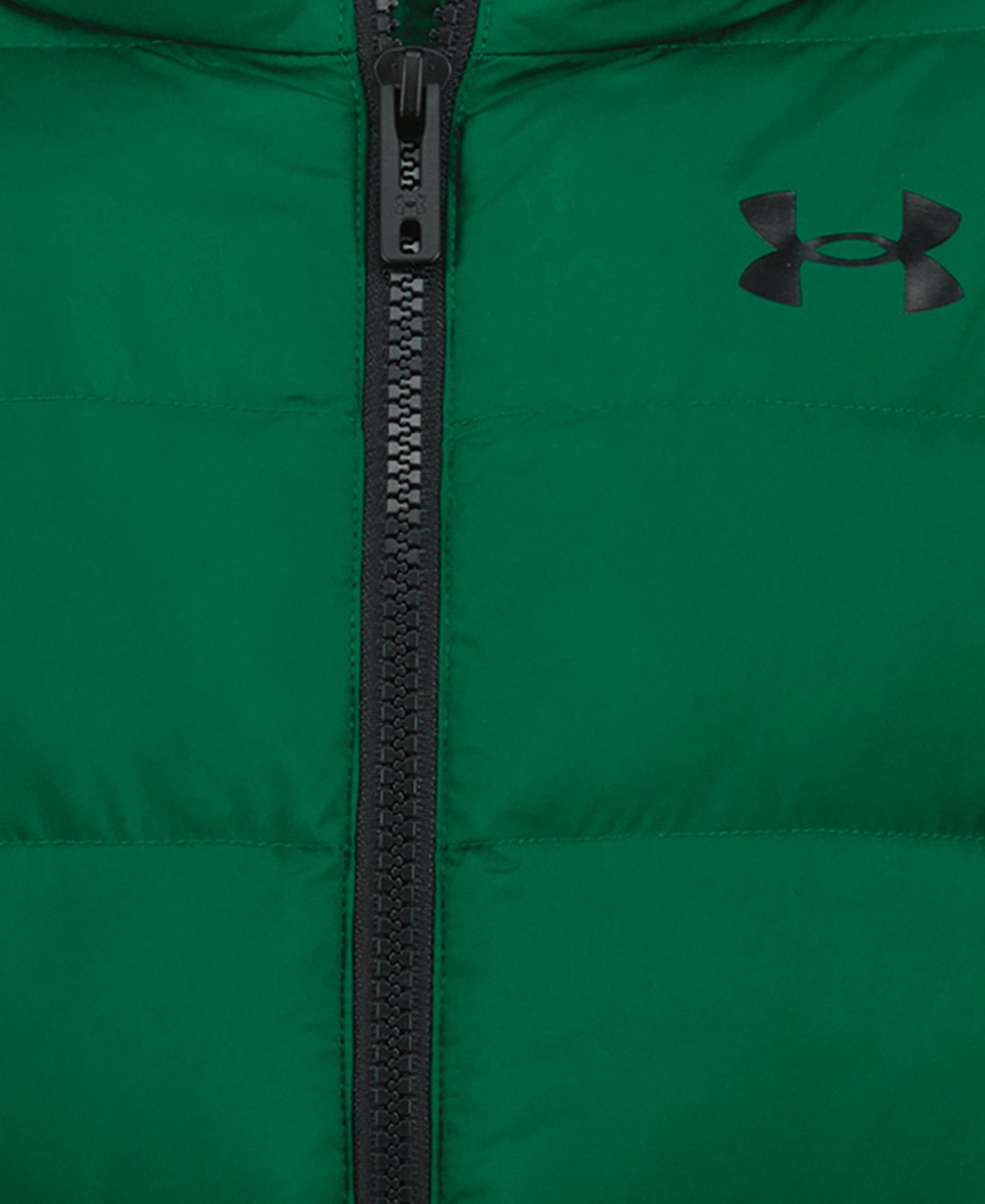 Куртка Under Armour Logo Full-Zip Puffer Hooded Jacket для мальчиков, цвет: Бежевый / Чёрный — фото 26