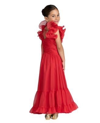 childrens bridesmaid dresses red Kids Girls Ruffled Princess Bridesmaid Pageant Gown Birthday Party Wedding  Dress Girls For Dresses Elegant Girls Dresses