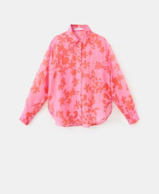 Women's Floral-Printed Lyocell Shirt