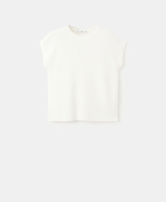 Women's Short-Sleeve Cotton Sweater