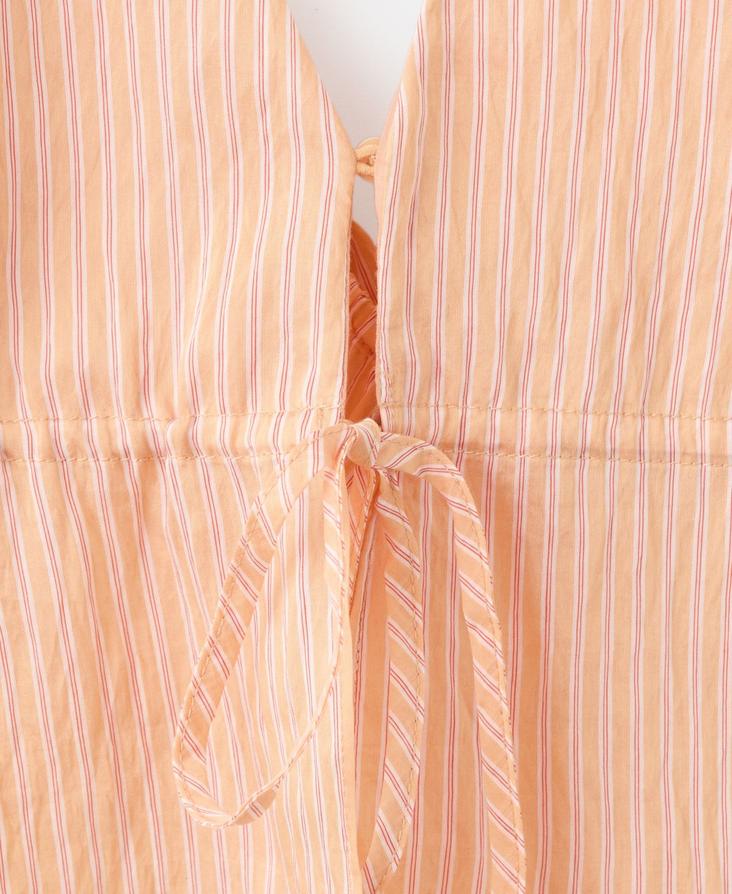 Женский топ Mango Striped Lyocell Halter, цвет: Оранжевый — фото 5