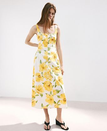macys summer dress Macy Dress: Navy Floral XXS / Navy Floral Women's Cotton Summer Dresses |