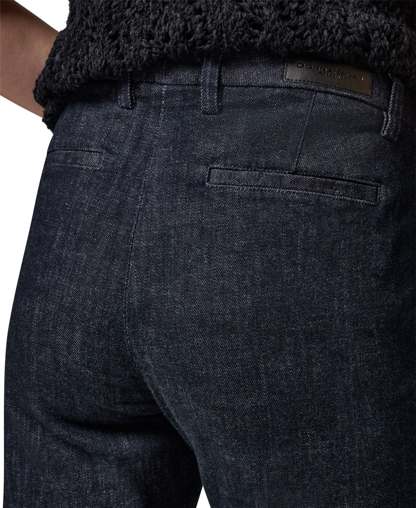 Женские брюки Donna Karan Weekend Luxe Denim Mid Rise Modern Trousers, цвет: The Lacombe — фото 7
