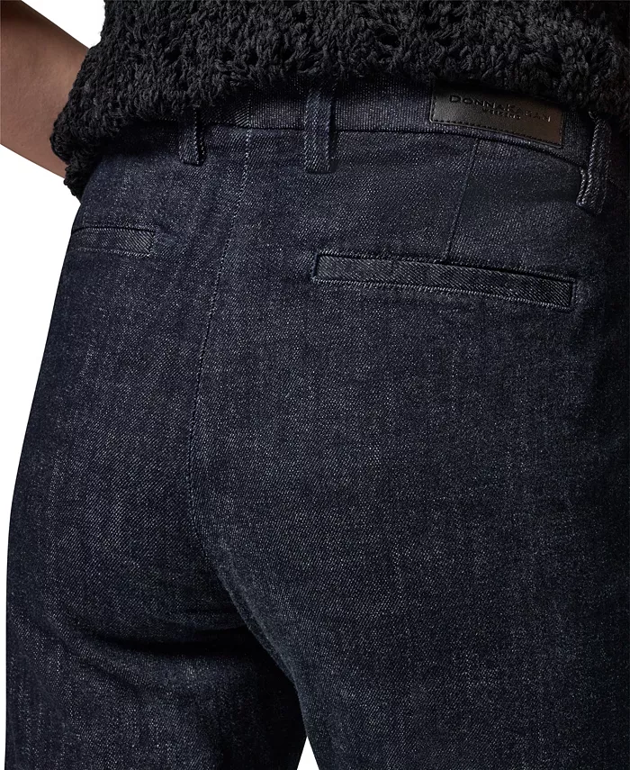 Women's Luxe Denim Mid Rise Modern Trousers - thumbnail 7