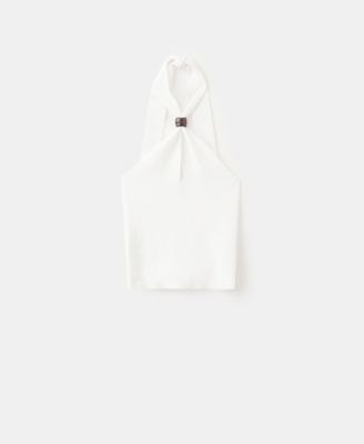 Women's Halter-Neck Knitted Top