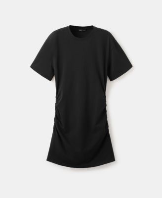 Women's Gathered Sides Cotton Dress