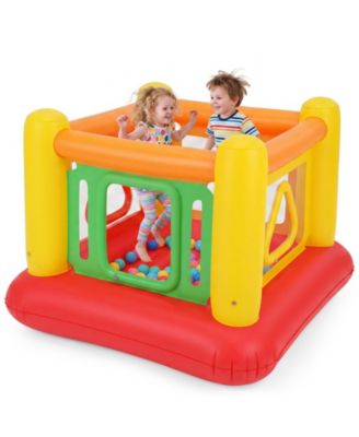 Inflatable Bounce House for Kids Blow Up Jumping House w/Transparent Side Walls