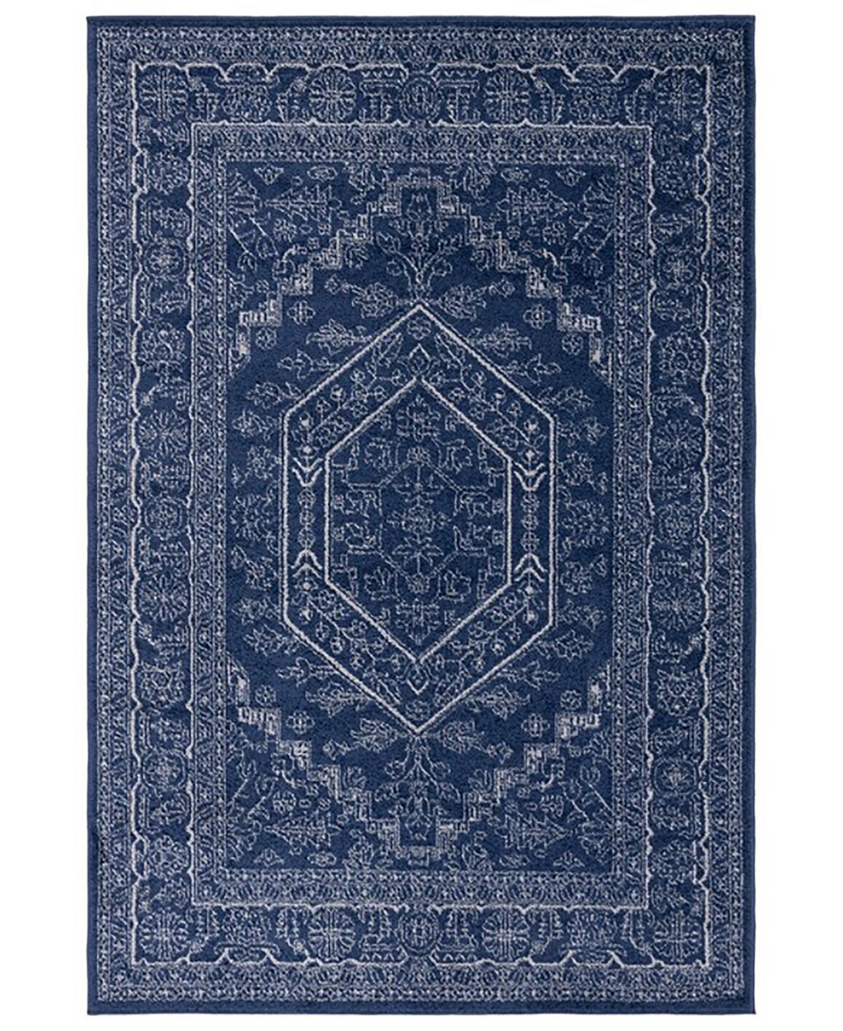 Safavieh Adirondack 108 Navy and Ivory 9' x 12' Area Rug
