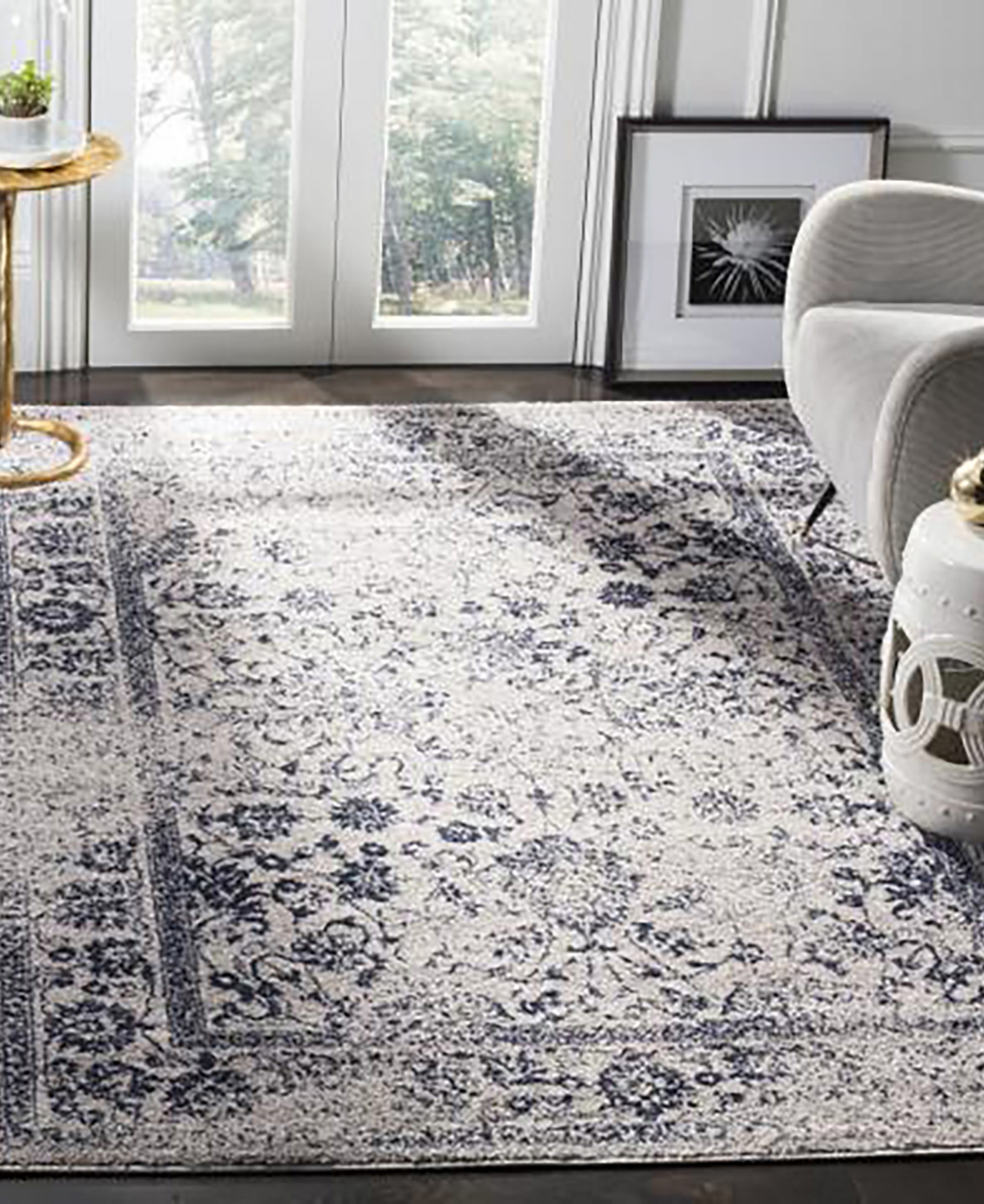 Safavieh Adirondack and Navy 5'1" x 7'6" Area Rug