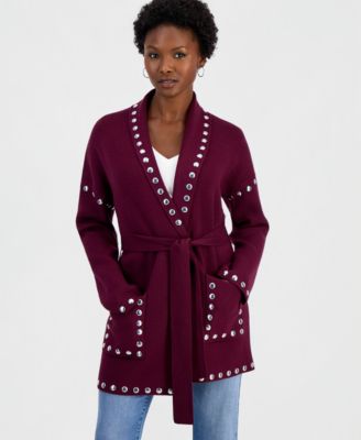Petite Studded Cardigan
