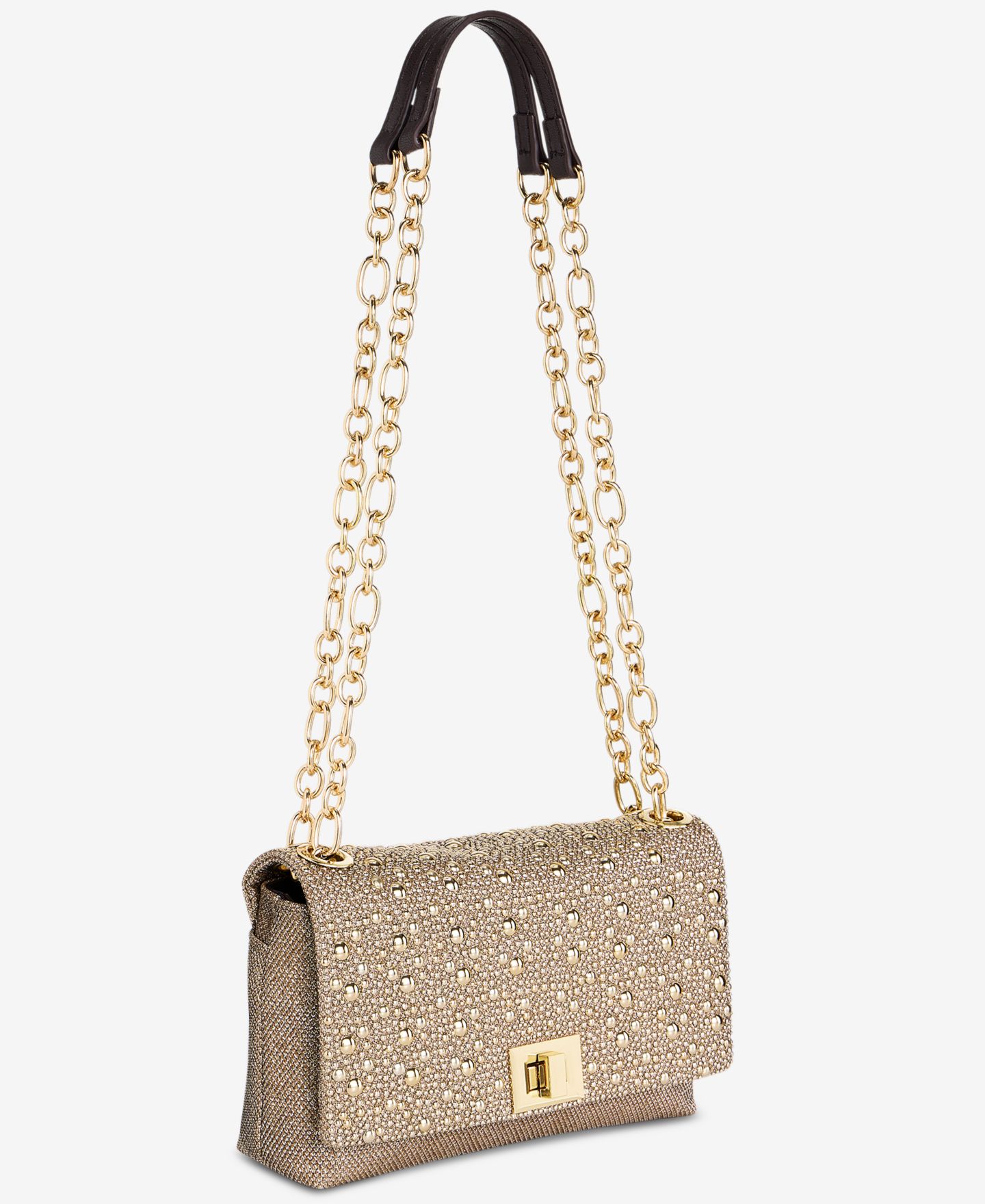 Женская сумка I.N.C. International Concepts Mini Ajae Bloom Studded Crossbody, цвет: Золотой — фото 2