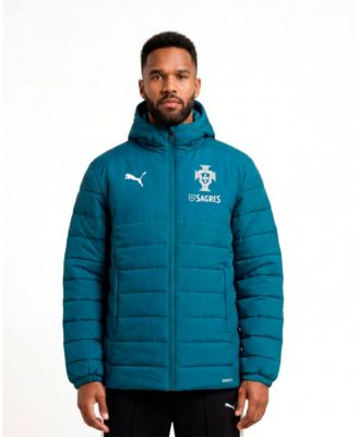 Men's Teal Portugal National Team PumaTech Full-Zip Hooded Jacket