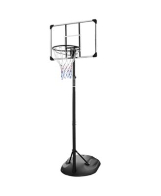 Portable Basketball Hoop System Stand Height Adjustable with Backboard and Wheels for Indoor Outdoor Basketball Goal