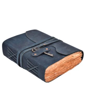 Vintage Handmade Deckle Edge Journal Key Closure