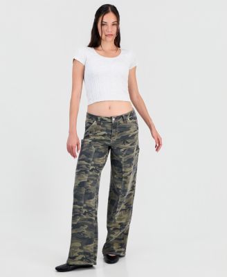 Juniors' High-Rise Ultra 90s Wide-Leg Carpenter Jeans