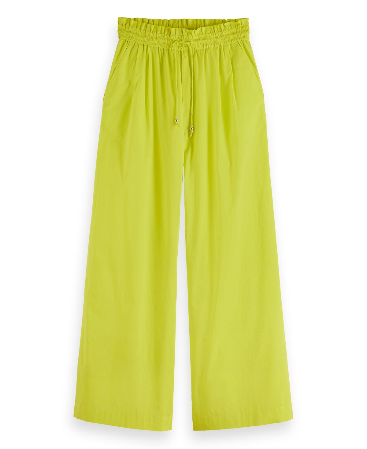 Scotch & Soda Women's Cotton Voile High-Rise Wide-Leg Pull On Pants