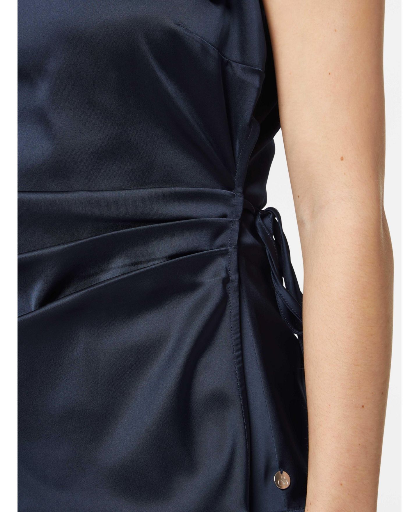 Женский топ SCOTCH & SODA Satin, цвет: Полуночный синий — фото 4