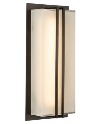 Sausalito 11.81" Metal Vertical Stripes LED Outdoor Wall Light