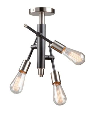 Truro 9" Metal 3-Light Semi-Flush Mount